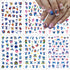 6 Sheets Cute Nail Art Stickers Decals 3D Self Adhesive Kawaii Designer Nail Stickers for Nail Art Supplies Cartoon Nail Stickers Women Girls DIY ...