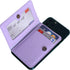 ID Card Holder for Back of Phone Leather Phone Wallet Stick On with Stand Flip Waterproof Leather Adhesive Wallet for Most Cellphones (Lavander)...