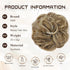 HMD Messy Bun Hair Piece Wavy Curly Scrunchies for Women Hair Bun Hair Piece with Elastic Band Scrunchies Stretchy Fluffy Chignon Ponytail Hairpie...