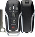 KeylessOption Keyless Entry Remote Smart Key Fob Shell Case for Ford Fusion Mustang Edge M3N-A2C31243800...