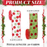 Yinder 2 Rolls 20 Yards Christmas Ribbon Red and Green Glitter Ribbon 2.5 Inch Christmas Tree Decorative DIY Ribbon for Wreaths Present Box Wrappi...