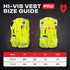 NoCry Premium Reflective Safety Vest for Men with Heavy Duty Stitching & Phone Pocket — ANSI Class 2 Safety Vest with Pockets — Ideal Neon Constru...