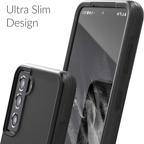 Crave Slim Guard for Galaxy S21 Case, Shockproof Case for Samsung Galaxy S21, S21 5G (6.2 inch) - Black...