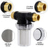 Twinkle Star Hose Filter Attachment Line Water Hose Filter with 100 Mesh and 40 Mesh Screen, 2Pcs O-Ring, Garden Hose Filter Pressure Washer Inlet...