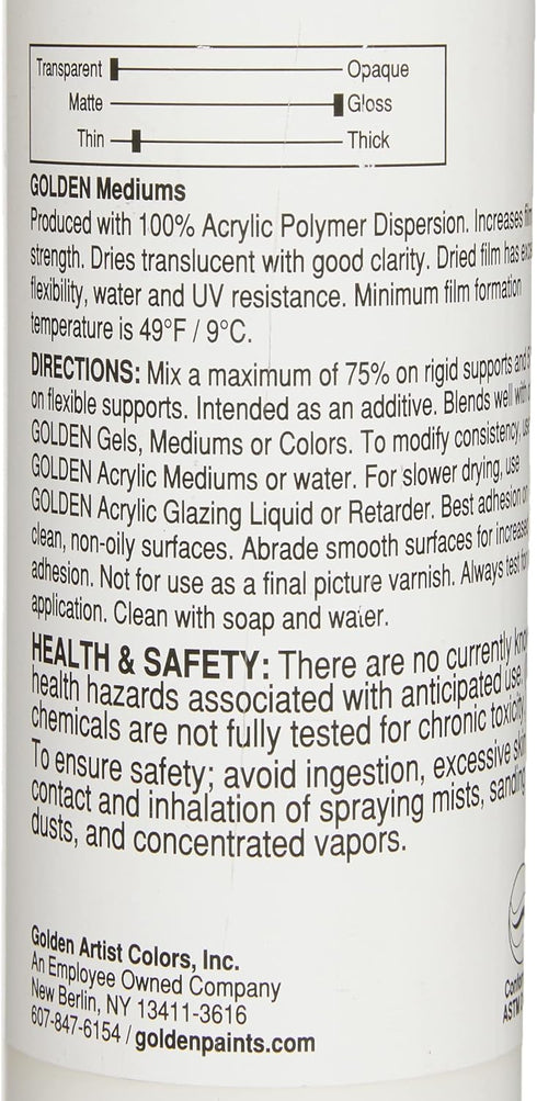 Golden GAC 200 Acrylic Series Medium 8-Ounce (0003920-5)...
