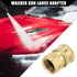 Pressure Washer Coupler/Outer Washer Gun Adapter Universal for Car/Durable Brass 1/2" 19mm ID / 1 Pcs Copper Tone...