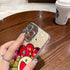 Cartoon Case for iPhone 15 Pro Max 6.7'' with Cute Glitter Bling Pattern Soft TPU Shockproof Protective with Camera Lens Protector for Girls Women...