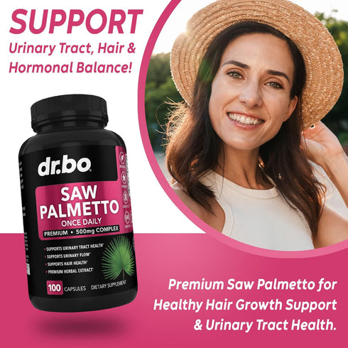 Saw Palmetto for Women Hair Loss - DHT Blocker for Women Hair Growth Plus Bladder Control Supplements Complex - Pure Saw Palmetto Hair Loss Supple...