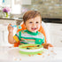Munchkin Stay Put Suction Plates for Baby and Toddler, 3 Divided Sections , Blue/Green...