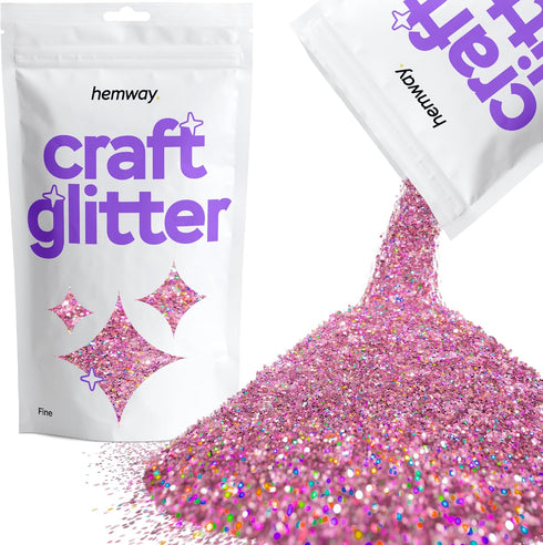 Hemway Craft Glitter 100g / 3.5oz Glitter Flakes for Arts Crafts Tumblers Resin Epoxy Scrapbook Glass Schools Paper Halloween Decorations - Fine (...