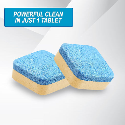 Air Jungles Washing Machine Cleaner Tablets 24 Count, Lemon Scent, Deep Cleaning, Dirt Remover, Clean Laundry Washer Drum and Tub, Compatible with...