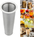 Cold Brew Filter for Mason Jar Wide Mouth Coffee Maker, 304 Stainless Steel Mesh Coffee Filter with Rubber Circle Coffee Brew Infuser for Fruit Te...