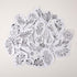 46PCS Water Soluble Stabilizer for Embroidery,Stick and Stitch Embroidery Paper with Pre-Printed Flowers and Leaves Pattern,Embroidery Sewing Stab...