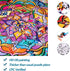 Bgraamiens Puzzle-Butterfly Dream Party-1000 Pieces Creative Round Butterfly Mandala Jigsaw Puzzle Color Challenge Puzzle...