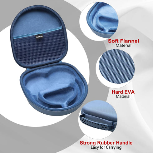 LTGEM Hard Case for Anker Soundcore Space Q45 / Q35 Adaptive Noise Cancelling Headphones - Protective Carrying Storage Bag (Navy Blue)......