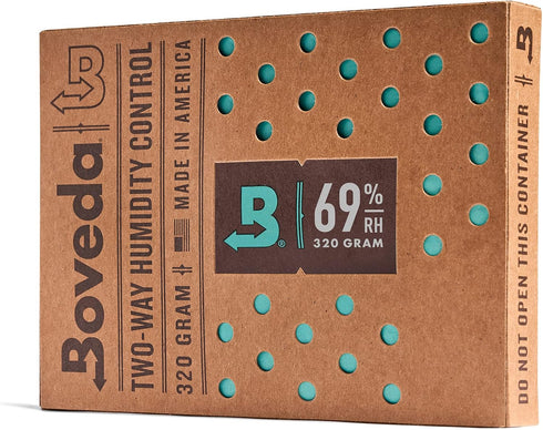 Boveda 69% Two-Way Humidity Control Pack For Large Wood Humidifier Boxes & Plastic or Electric Coolers – Size 320– Single – Moisture Absorber – Hu...