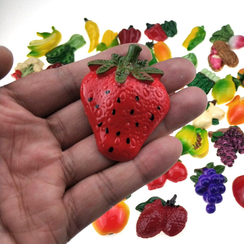 random 12Pcs creative 3D resin fruit vegetables fridge magnets funny cute decoration refrigerator magnet accessories office school whiteboard magn...