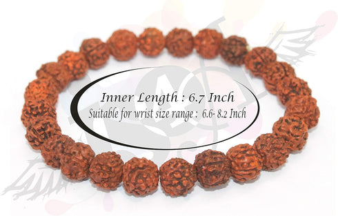 Genuine Himalayan Five Face Rudraksha Seeds Tibetan Wrist Bracelet Meditation Beads Prayer Charm Bracelets...