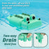 Wind-up Swimming Crocodile Bath Toy, No Battery Mold-Free Anti-Rust Interactive Montessori Toy for Kids...
