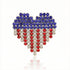 KKAMAGI American Flag Brooch Pin Patriotic Crystal Rhinestone Heart Shaped Lapel Brooch Fashion Jewelry for Men and Women...