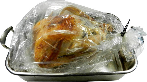 Regency Wraps Turkey Roasting Bags With Twist Ties, Oven Safe Bags for Cooking Flavorful Turkey, Poultry, or Meat with Easy Clean Up, Clear, 20" x...