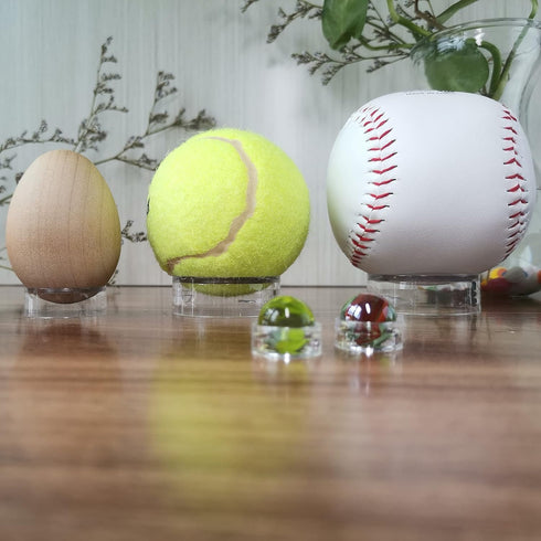 (48 Pack) Baseball Display Stand,Spheres Holder, Clear Baseball Ring, Sphere Stand,Round Display Stand for Golf Ball, Baseball, Softball, Tennis B...