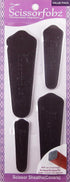 Scissors sheaths by SCISSORFOBZ with ScissorGripper -VALUE PACK-4 sizes- Designer Scissor Covers Holders for embroidery sewing quilting - Quilters...