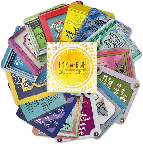 Empowering Questions Cards - 52 Self Care Cards for Mindfulness & Meditation, Writing, or Any Other Process You Choose - The Original Deck...