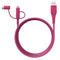 Classy Chargers Universal 3-in-1 Nylon Charging Cables for iPhone, Android, and More | 6ft Certified Lightning Cable, Type C, Micro USB | Compatib...