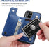 for iPhone 11 Pro Wallet Case with Card Holder,OT ONETOP PU Leather Kickstand Card Slots Case,Double Magnetic Clasp and Durable Shockproof Cover f...