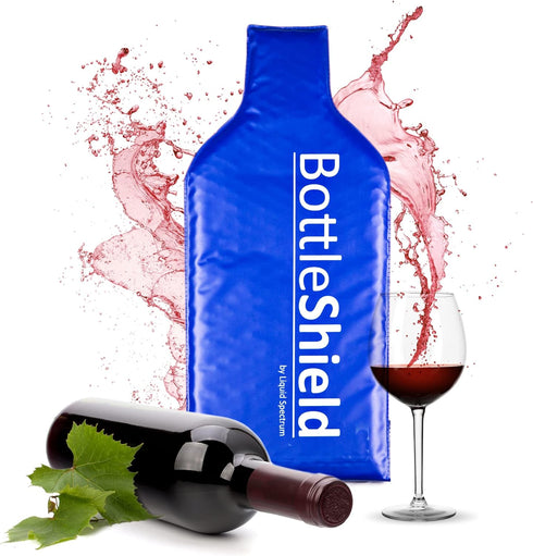 6 Pack Reusable Wine Protector Travel Bag by Bottle Shield - Bubble Cushioning Wrap Suit - Unbreakable Bottle Sleeve, Leak Proof - Wine Tote Bags ...