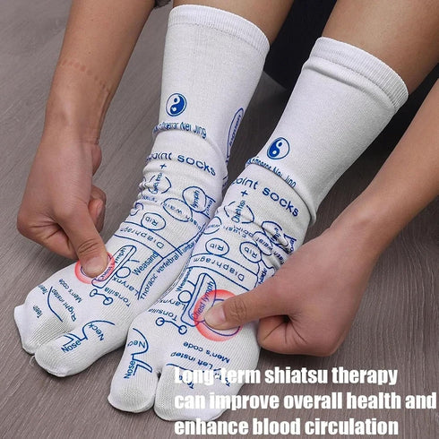 Reflexology Socks with Trigger Point Massage Tool, Foot Pain Relief Remedy for Foot Massage (Women-Small)...