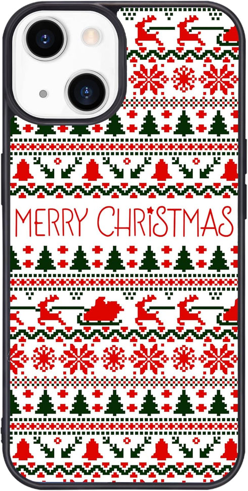 Christmas Phone Case for iPhone 13 Christmas Case Cover TPU Bumper Hard Back Shockproof Phone Case Girly Protective Phone Cover with Design...