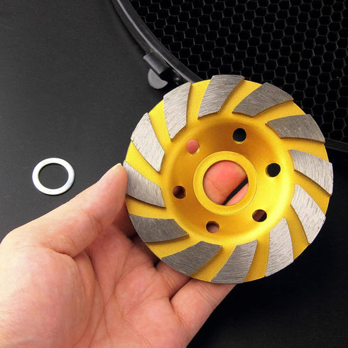 sansheng 4 Pieces Concrete Grinding Wheel 4 inch,Diamond Cup Wheel Angle Grinder Wheels Grinding of Concrete, Granite...