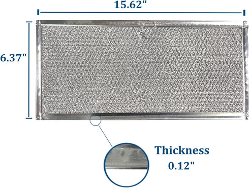 Air Filter Factory Replacement For Jenn-Air 71002111 Grease Mesh Downdraft 12-Layer Range Hood Filter 6.375 X 15.625 X .125 Inches