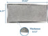 Air Filter Factory Replacement For Jenn-Air 71002111 Grease Mesh Downdraft 12-Layer Range Hood Filter 6.375 X 15.625 X .125 Inches
