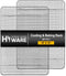 Hiware 2-Pack Cooling Racks for Baking - 10" x 15" - Stainless Steel Wire Cookie Rack Fits Jelly Roll Sheet Pan, Oven Safe for Cooking, Roasting, ...