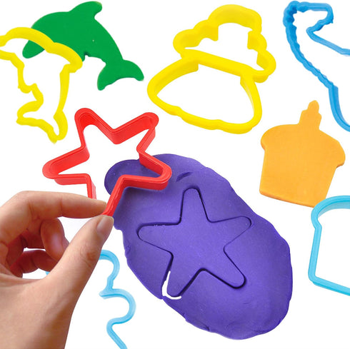 Tool Kit for Kids - Party Pack w/Animal Shapes - Includes 24 Colorful Cutters, Molds, & Accessories for Air Dry Clay & Dough...