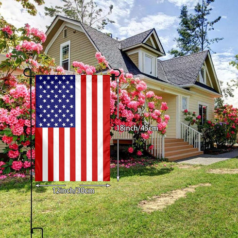 Outdoor 12x18 Inch Double Sided American Garden Flag American 4th of July Decorative Flag Fade Resistant Banner for Yard Lawn Home Decor...