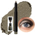 2 in 1 Silver Gray Smokey Grey Eyeshadow stick Eyeliner Pencil Cream Shimmer Smooth Eye Makeup Sharpenable Multi-Use Longwear Eyeliner Pencil Eye ...