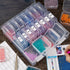 Clear Bead Organizer Box, 24Pcs Small Plastic Bead Storage Containers, Mini Rectangle Storage Boxes with Hinged Lids for Beads Seeds Jewelry Rhine...
