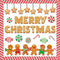 Whaline 76Pcs Merry Christmas Classroom Bulletin Board Decoration Kit Gingerbread Candy Cane Cutouts with Glue Point Red White Stripes Bulletin Bo...
