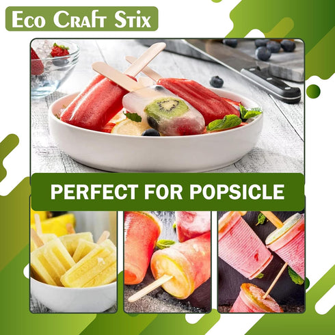 6" Jumbo Wooden Craft/Popsicle Sticks/DIY Craft Projects- Pack of 100ct...
