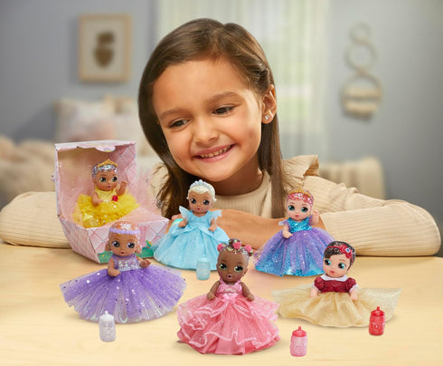 Baby Born Surprise Small Dolls Series 9 - Unwrap Surprise Collectible Baby Doll with 3 Water Surprises, Princess-Themed Dress, Color Change Diaper...