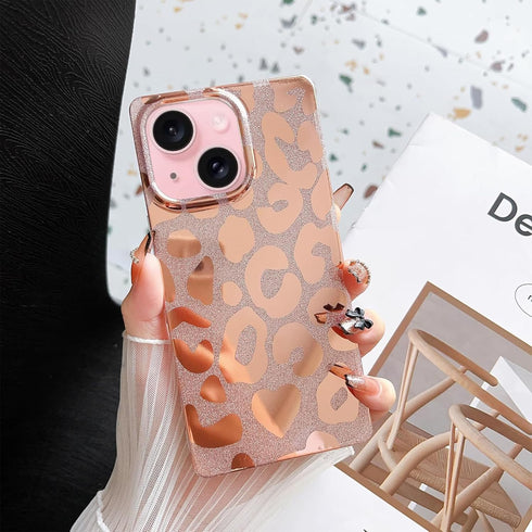 Jmltech Square Edge Case for iPhone 15 Plus Case Women Shockproof Glitter Bling Slim Soft Silicone Gel Flexible Protective Phone Cases for iPhone ...