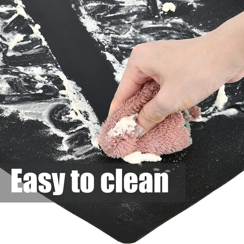 Thick Silicone Counter Mat Large 23.4"by15.6", Heat Resistant Mat for Kitchen Table/Countertop Protector/Non Stick Pastry Baking Mat Placemats, Si...