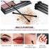 30 PCS Professional Disposable Dual Side Sponge Eyeshadow Brush, Double Head Eye shadow Brushes Makeup Applicator Cosmetic Tools(Length: 12 cm, Ro...