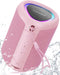 Portable Bluetooth Speaker with Lights,Powerful Crystal Clear Sound,IPX5 Waterproof,All Day Playtime,AUX&TF-Card Input,Bluetooth 5.3,TWS Paring,Sm...