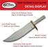 SZCO Supplies Tiger Skinner Blade Blank Knife, brass,6.5 inch...