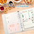 A5 Index Card Sleeves Binder Sheets - 50 Pack | Clear Plastic Refill 2 Pocket Page Protector for Recipe Cards, Photo Cards, Flash Cards | Fits 6-R...